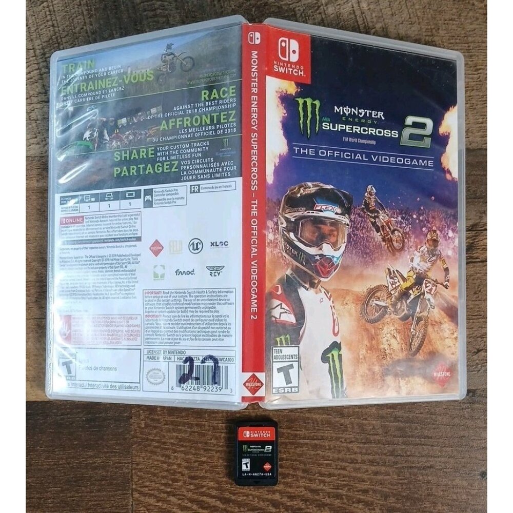 Supercross 2 The Official Video Game (Nintendo Switch) Complete CIB - Tested